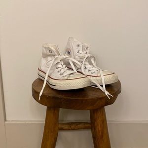 Classic White Converse Chuck Taylor High Tops 6